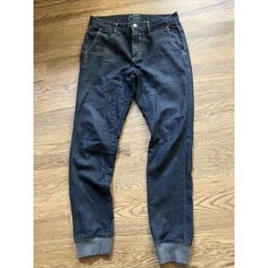 Brooklyn Calling NYC Mens Jean Joggers Blue Size 28 Cotton Blend Denim Dark Wash